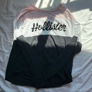 long sleeve hollister striped shirt